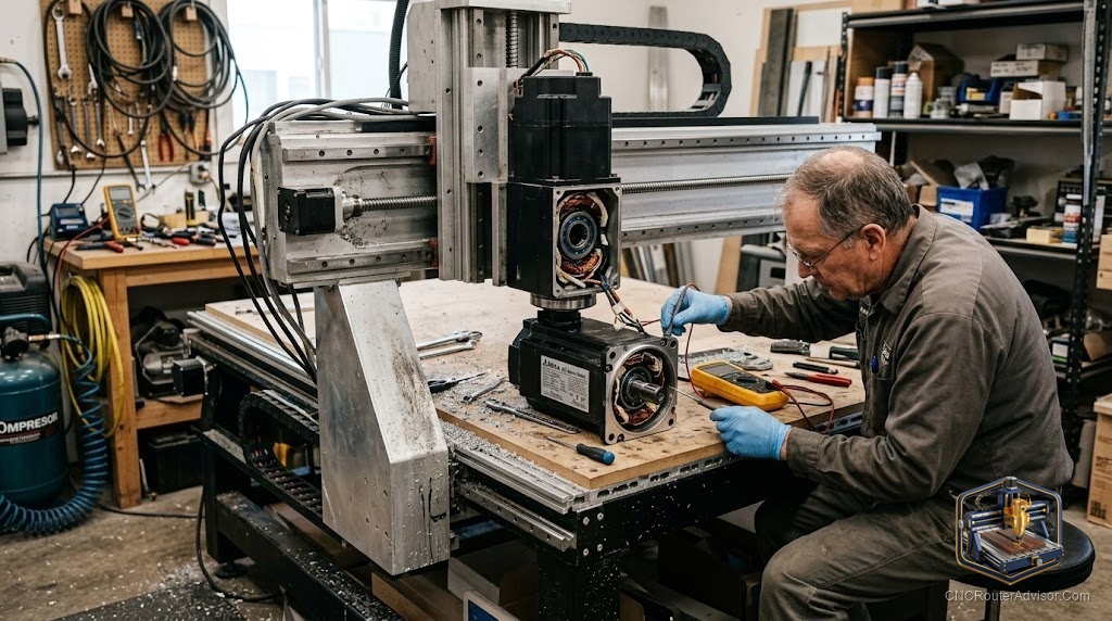 CNC Router Motor Repair: Diagnosis, Fixes, Maintenance, and Support